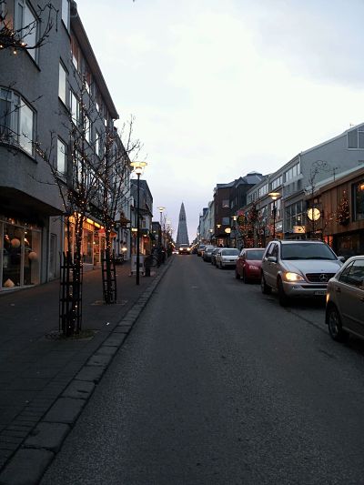 In the centre of Reykjavik